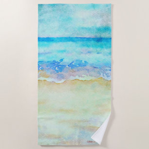 *~* Sea Shore AR7 Beach Nautical Waves Surf Beach Towel