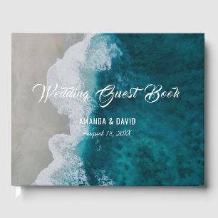 Sea Shore Destination Beach Wedding Guest Book