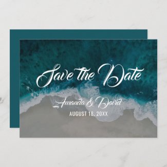 Sea Shore Destination Beach Wedding Save The Date