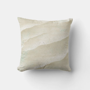 Sea Shore Sand Speckled Aqua And Seafoam Green  Throw Pillow