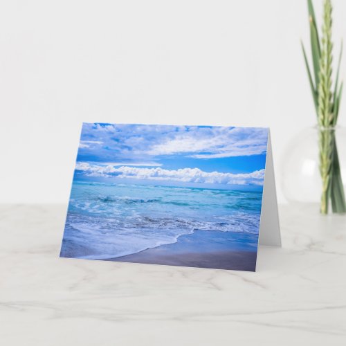 Sea Sky and Inspiring Quote Card