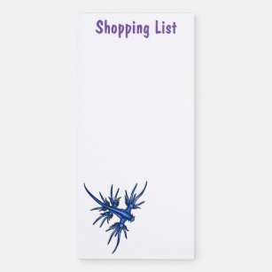 Sea slug blue dragon illustration magnetic notepad