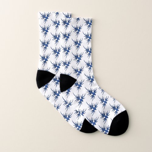 Sea slug blue dragon illustration  socks