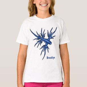 Sea slug blue dragon illustration T-Shirt