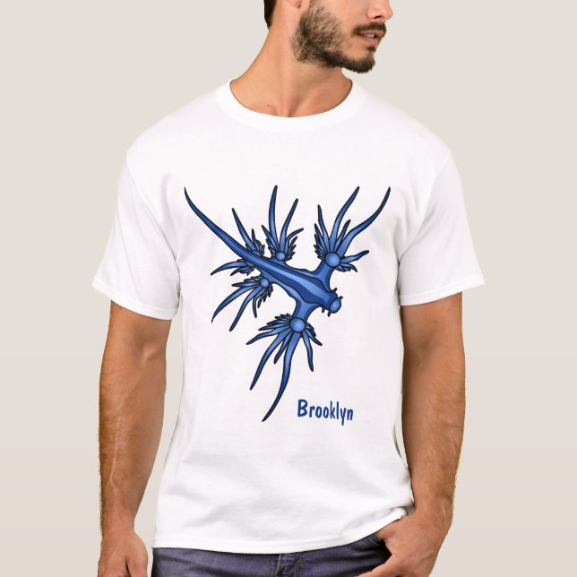Sea slug blue dragon illustration  T-Shirt (Front)