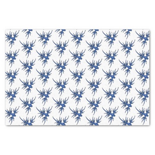 Sea slug blue dragon illustration tissue paper
