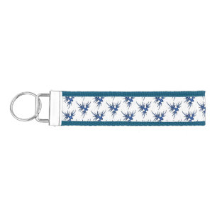 Sea slug blue dragon illustration wrist keychain