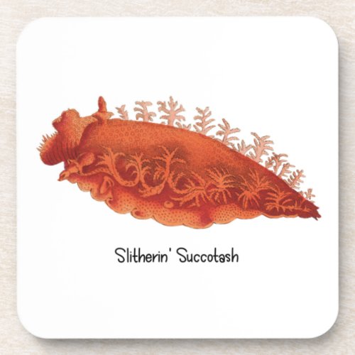 Sea Slug Slitherin Succotash 6 Plastic Beverage Coaster