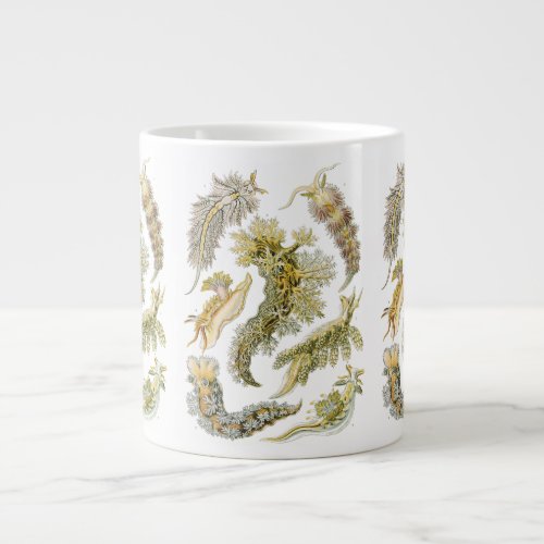 Sea Slugs by Ernst Haeckel Vintage Nudibranchia Giant Coffee Mug