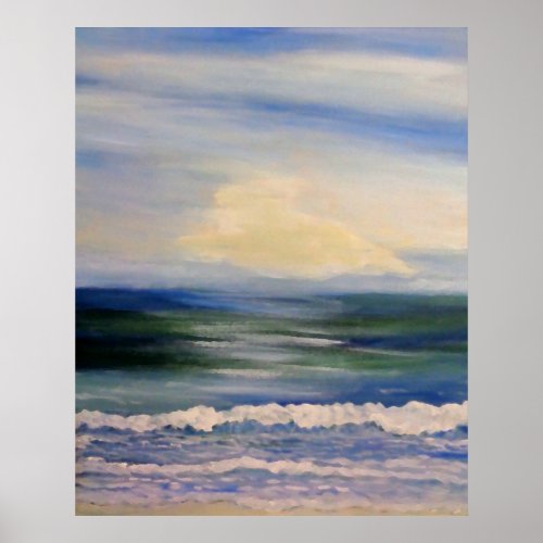 Sea Song Ocean Beach Painting Art Poster