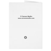 Sea Songs - Cute Little Mermaid Cat Card (Back)