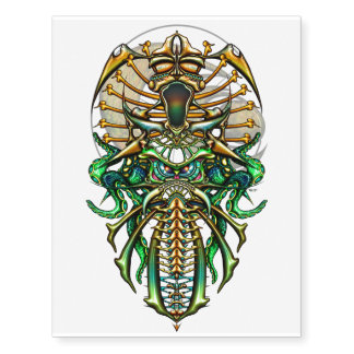 Sea Spine tat Temporary Tattoos
