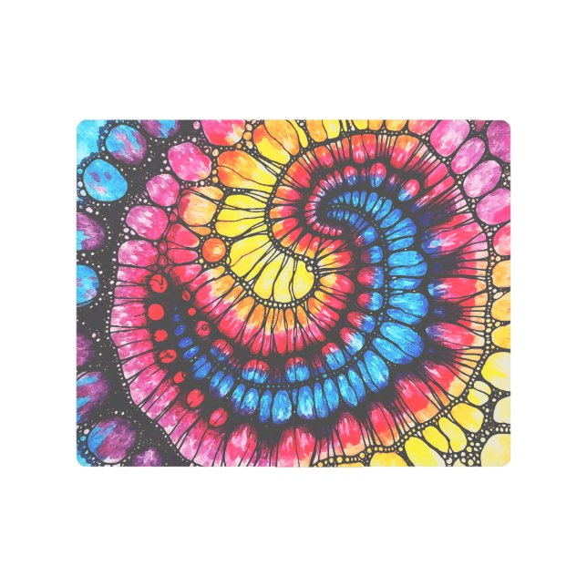 Sea Spiral Metal Wall Art (Front)