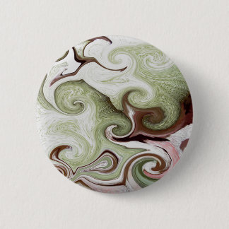 Sea Sponges Shells Seafoam Green Pink White Balls Pinback Button