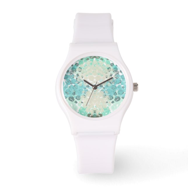 Sea Spots Ladies White Sport Watch (Front)