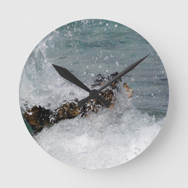Sea Spray Round Clock (Front)