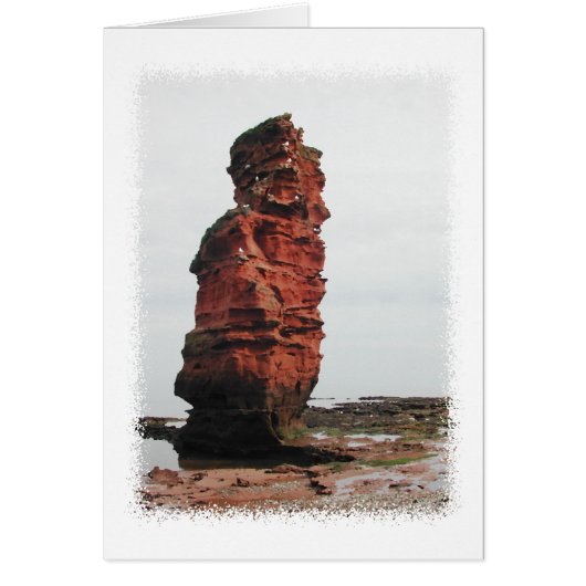 Sea Stack Rock. Ladram Bay, Devon. UK. Cards (Front)