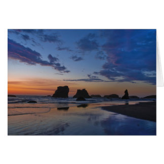 Sea Stacks at Bandon - Sunset on the Oregon Coast Cards