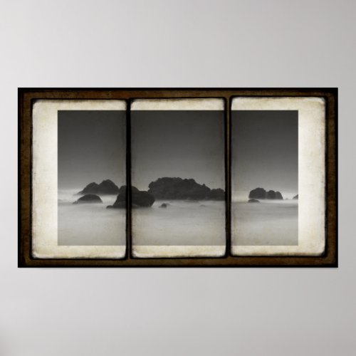 SEA STACKS TRIPTYCH POSTER