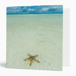 Sea star in shallow water, Palau 3 Ring Binder