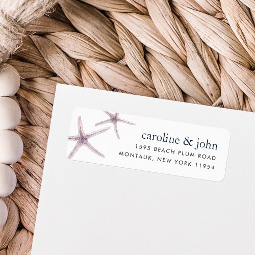 Sea Star Return Address Label