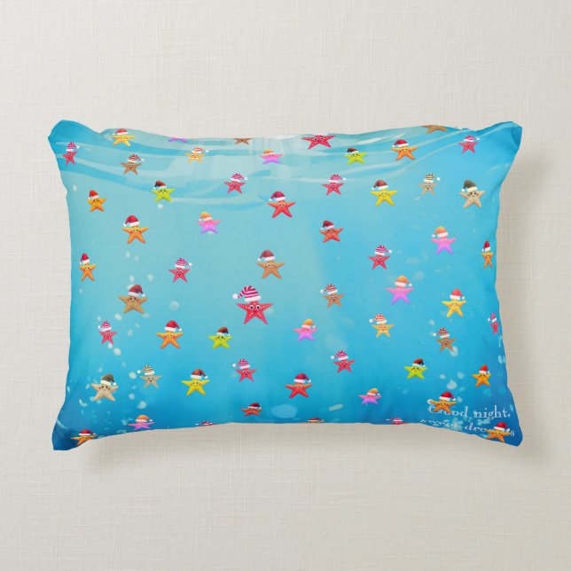 Sea Star Starfish home Accent Pillow (Front)