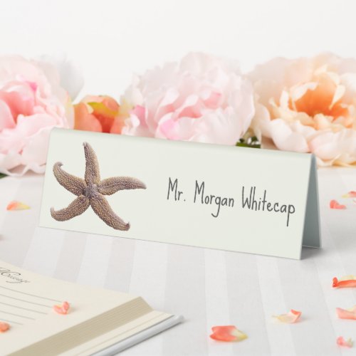 Sea Star Tented Place Cards With Name Template Table Tent Sign