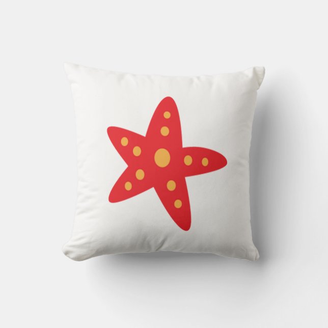 sea Star Throw Pillow (Front)