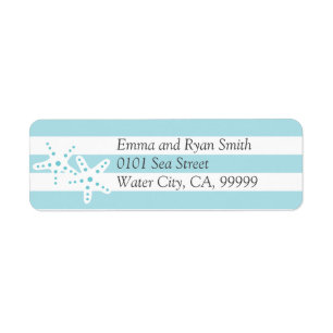 Sea starfish label