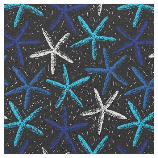Sea stars fabric