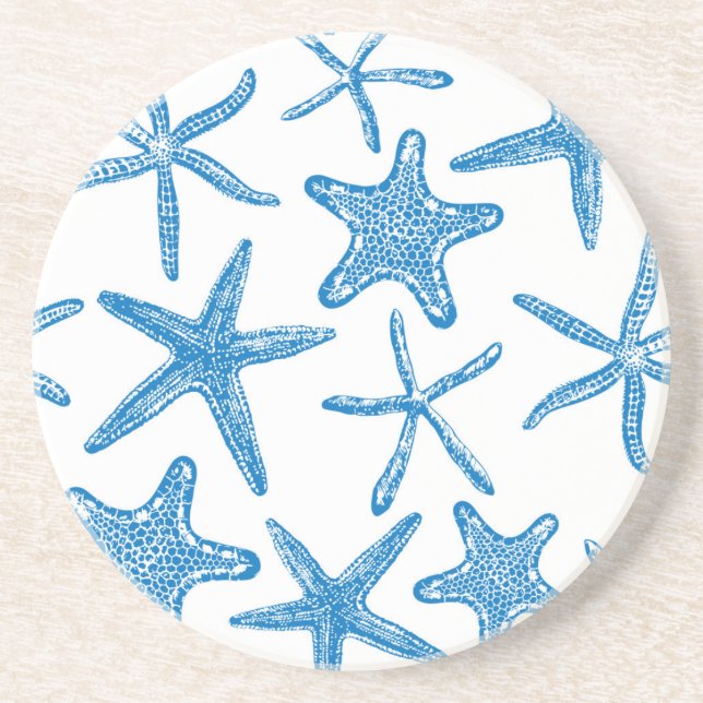 Sea stars in blue coaster (Front)