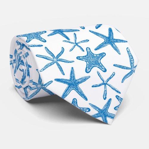 Sea stars in blue tie