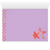 Sea Stars, Star Fish and Dots - Seaside Sm.Note (Inside Horizontal (Bottom))