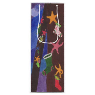 Sea Stars & Stockings Wine Gift Bag