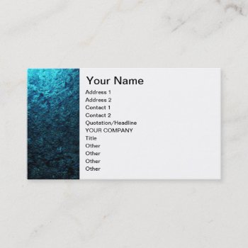 Sea Stone Business Card by DeepFlux at Zazzle
