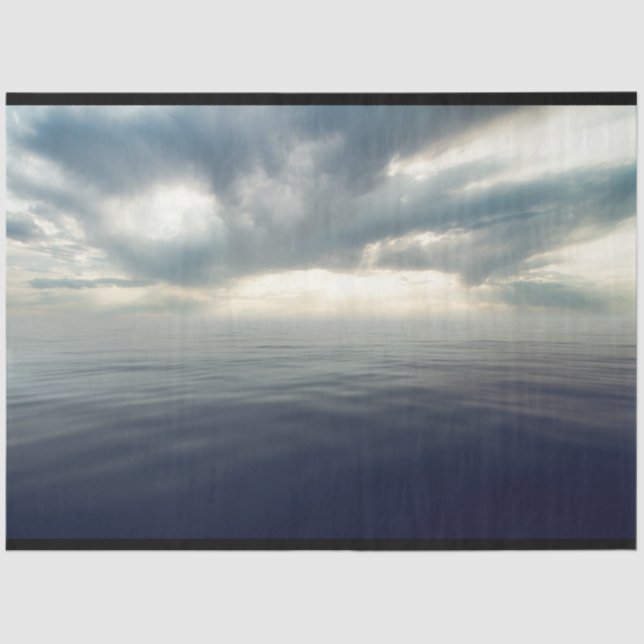 Sea Storm Sky Decoupage Tissue Paper (Front)