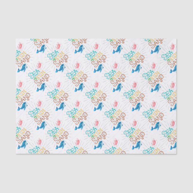 Sea Sun Sand Tissue Paper (Front)