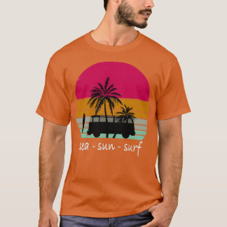 Sea Sun Surf Sunset Surfing Summer T-Shirt