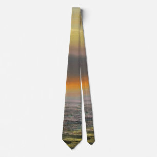 Sea Sunset Colors Neck Tie