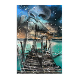 Sea Sunset Dreams Acrylic Art - Painting