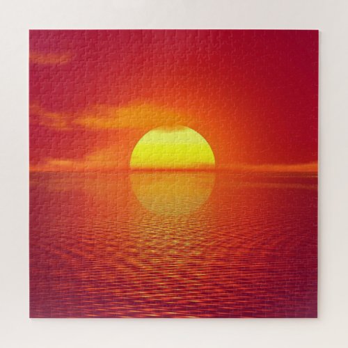 Sea Sunset Jigsaw Puzzle Photo