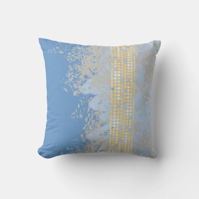 sea surf beach house dot abstract cushion pillow (Front)