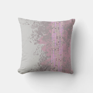 sea surf muted purple grey abstract dot pillow