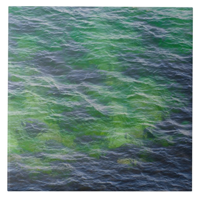 Sea surface pattern ceramic tile (Front)