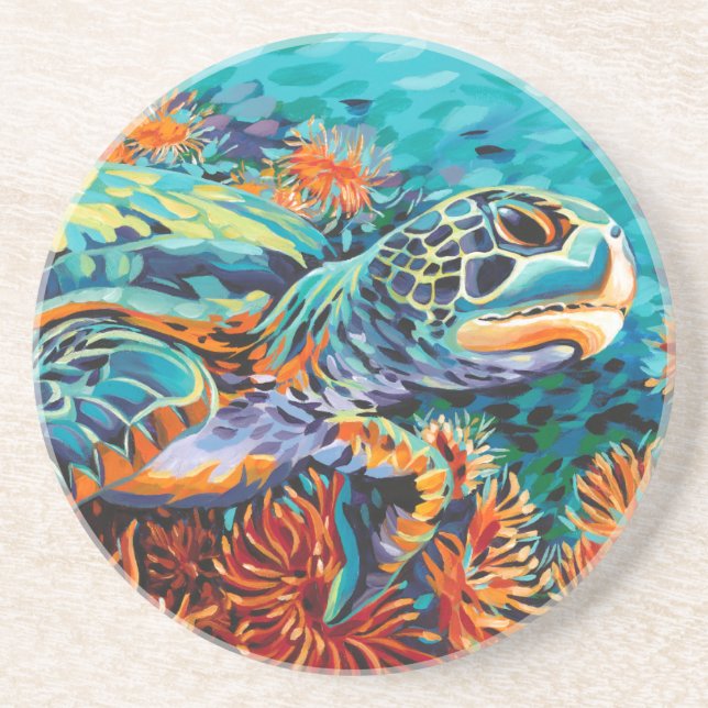 Sea Sweetheart I Drink Coaster (Front)