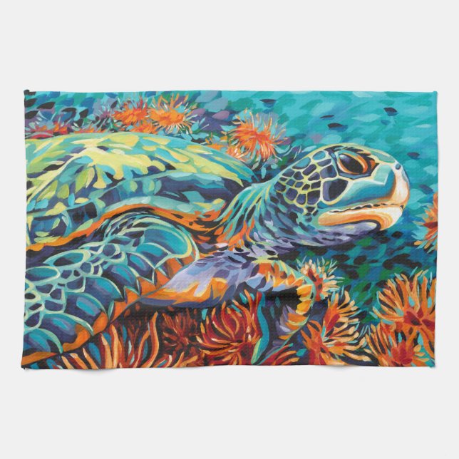 Sea Sweetheart I Kitchen Towel (Horizontal)