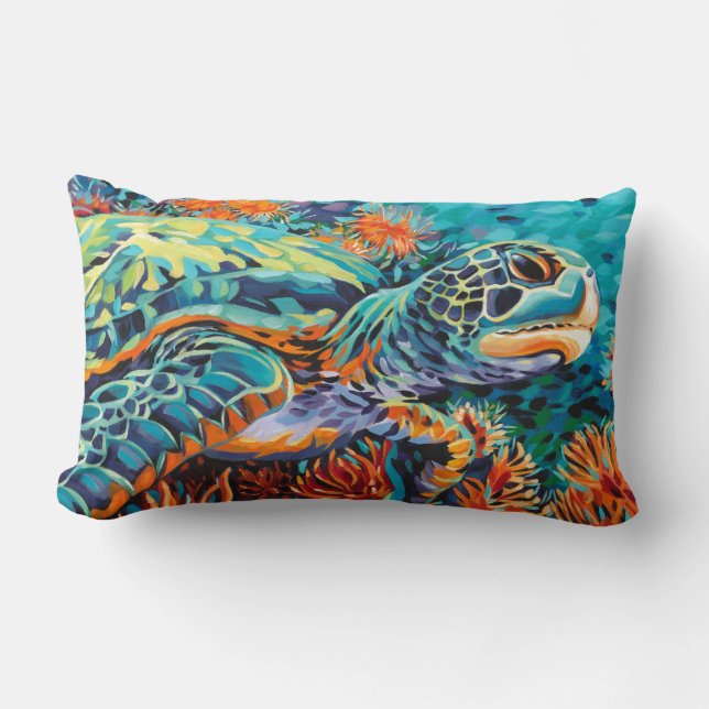 Sea Sweetheart I Lumbar Pillow (Front)