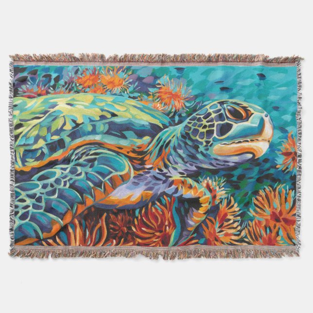 Sea Sweetheart I Throw Blanket (Front)