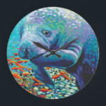 Sea Sweetheart II Large Clock<br><div class="desc">Marine Life</div>