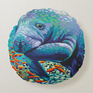 Sea Sweetheart II Round Pillow